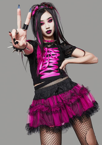 Stole Your Soul Ruffle Skirt