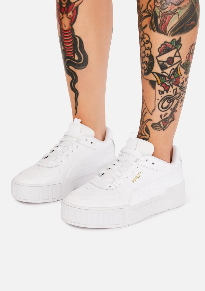 White Cali Leather Sneakers