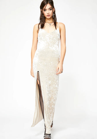 Holy Crushed Desires Velvet Maxi Dress