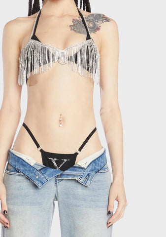 Deja Vu Rhinestone Top