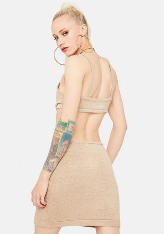 Lost In The Crowd Cut Out Mini Dress