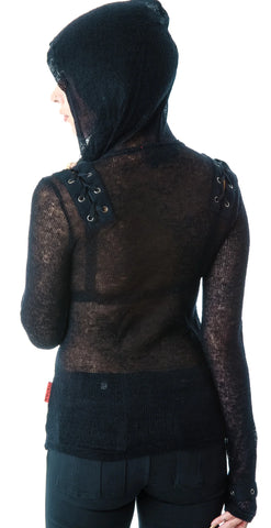 Lacing Sweater Hoody