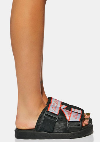 Black Logo Tape Kalpi Slides
