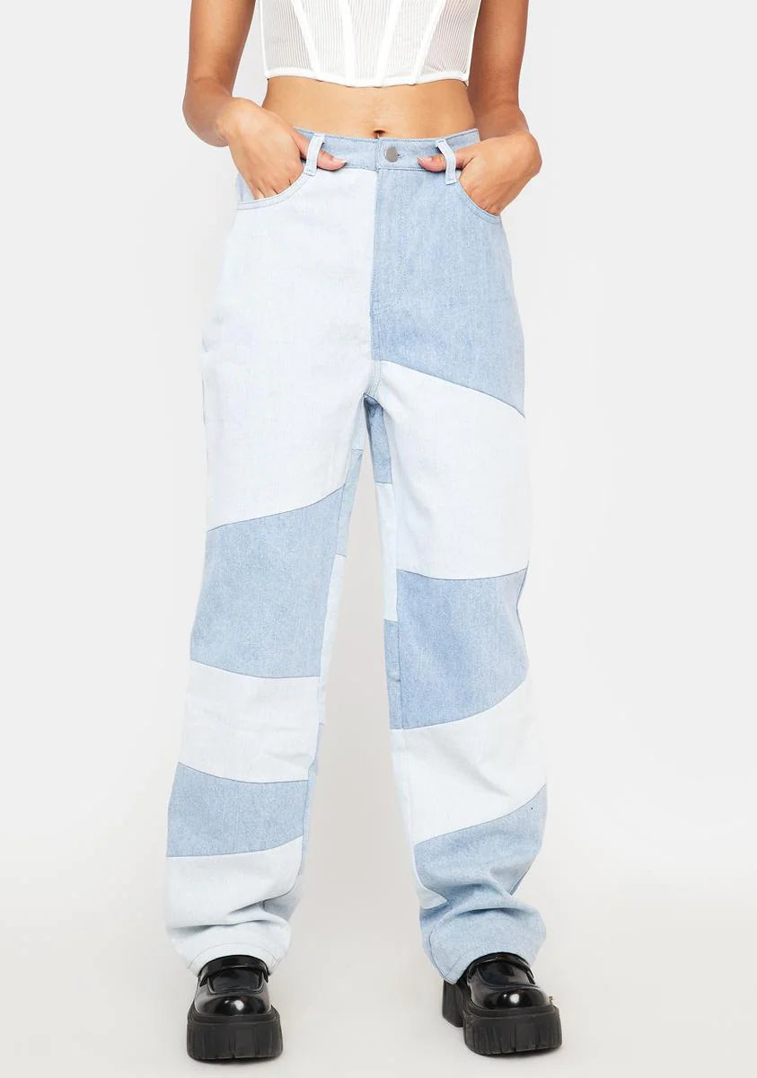 Applause Please Two Tone Denim Jeans