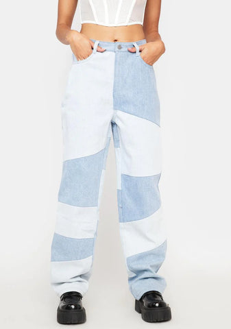 Applause Please Two Tone Denim Jeans