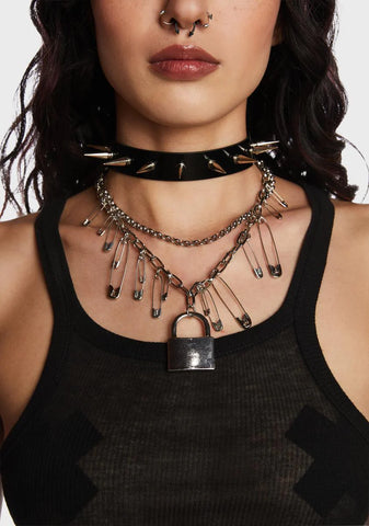 Sound Not Safe Necklace Set