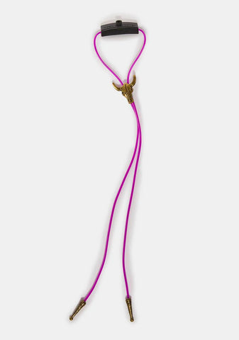 Purple Light Up Bolo Tie