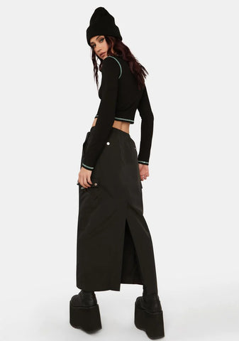 Shadow Gone Backpacking Maxi Skirt