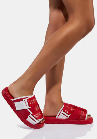 Red White Authentic Mitel 1 Slides