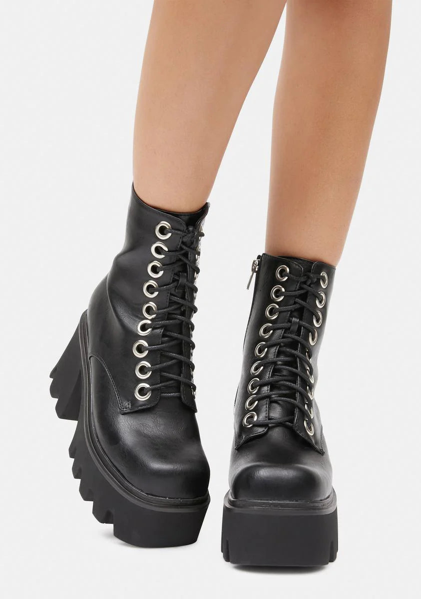 Run To You Platform Ankle Boots