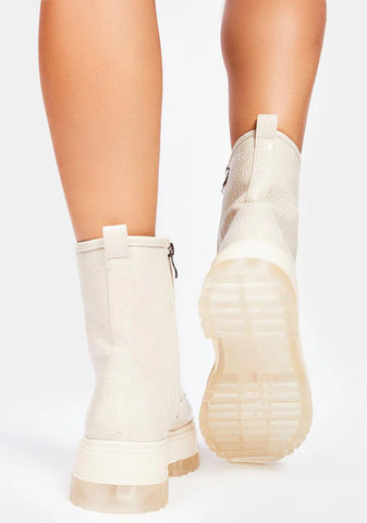 You're So Dramatic Combat Boots