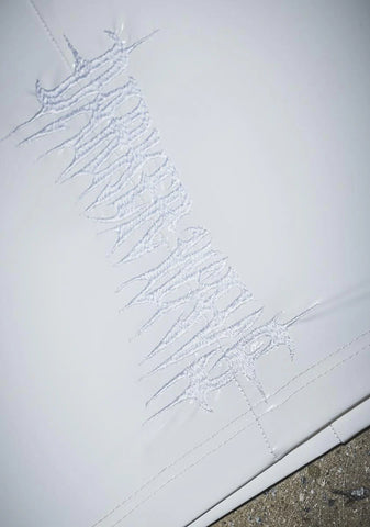 Filter Embroidered Logo PVC Dress