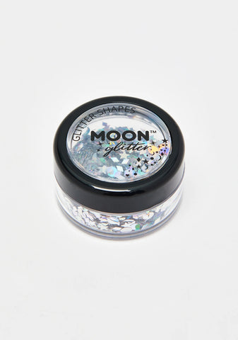 Silver Holographic Glitter Shapes