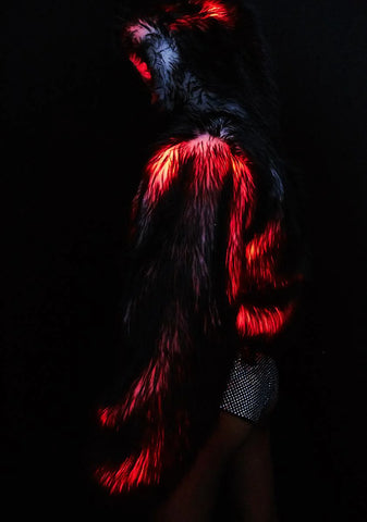 Volcanic Light-Up Faux Fur Jacket