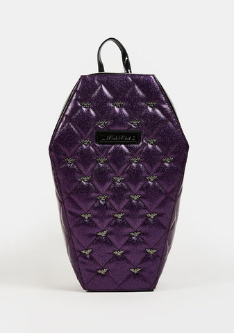 Mina Quilted Coffin Bat Backpack