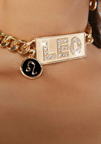 Compliments To Me Leo Chain Choker