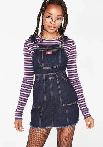 Denim Overall Dress