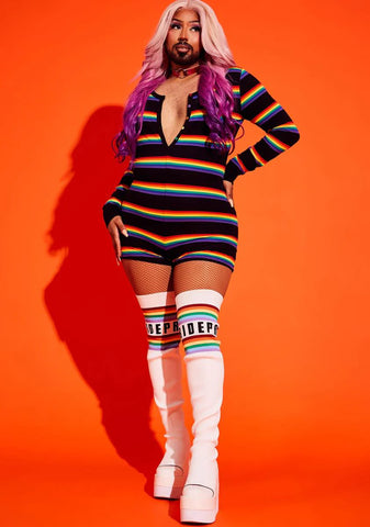 Always Strutting By Life Rainbow Onesie