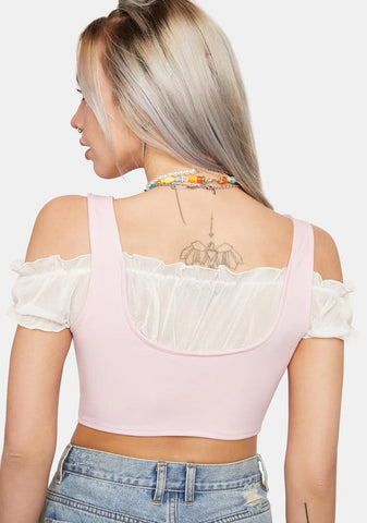 Baby Shoulda Coulda Corset Crop Top