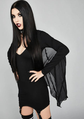 Twilight Take Off Bat Wing Dress