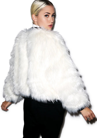 Sharon Faux Fur Bomber Jacket
