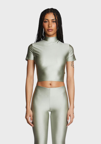 Made For This Crop Top - Silver