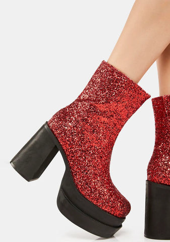 Mystical Sparks Platform Boots