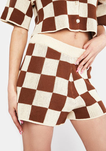 Photo Booth Kiss Knit Shorts
