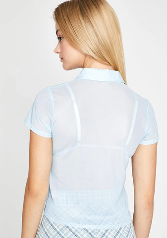 Sporadically Sheer Blouse