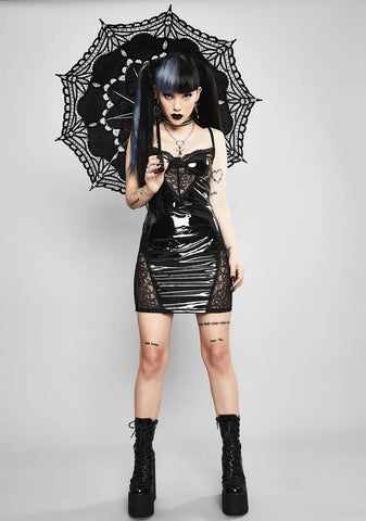 Twisted Desire Vinyl Dress