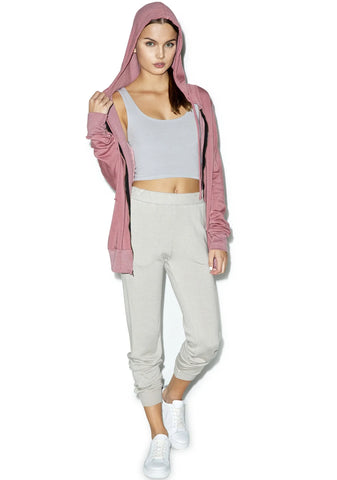 Reeves Fitted Crop Tank - Pink