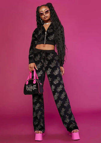 Time To Shine Velour Track Pants