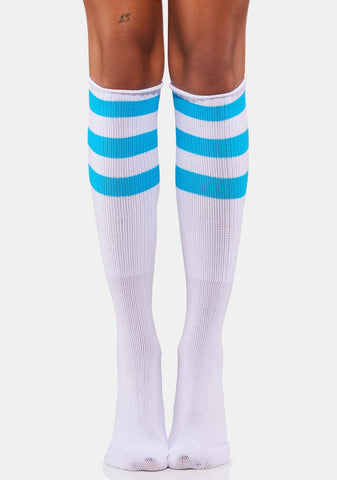 Aqua Boogie Oogie Knee High Socks