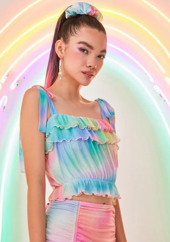 Spreading Kindness Mesh Top