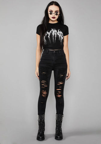 Into Oblivion Distressed Jeans