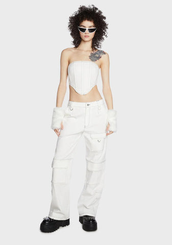 Off The Cuff Faux Fur Gloves