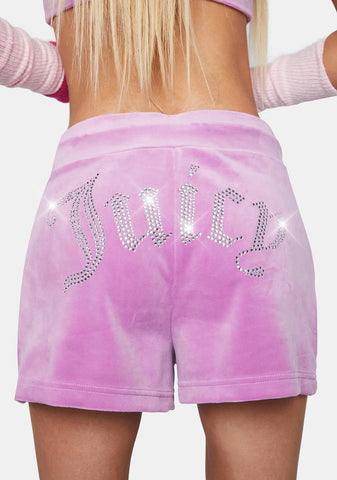 Big Bling Velour Shorts