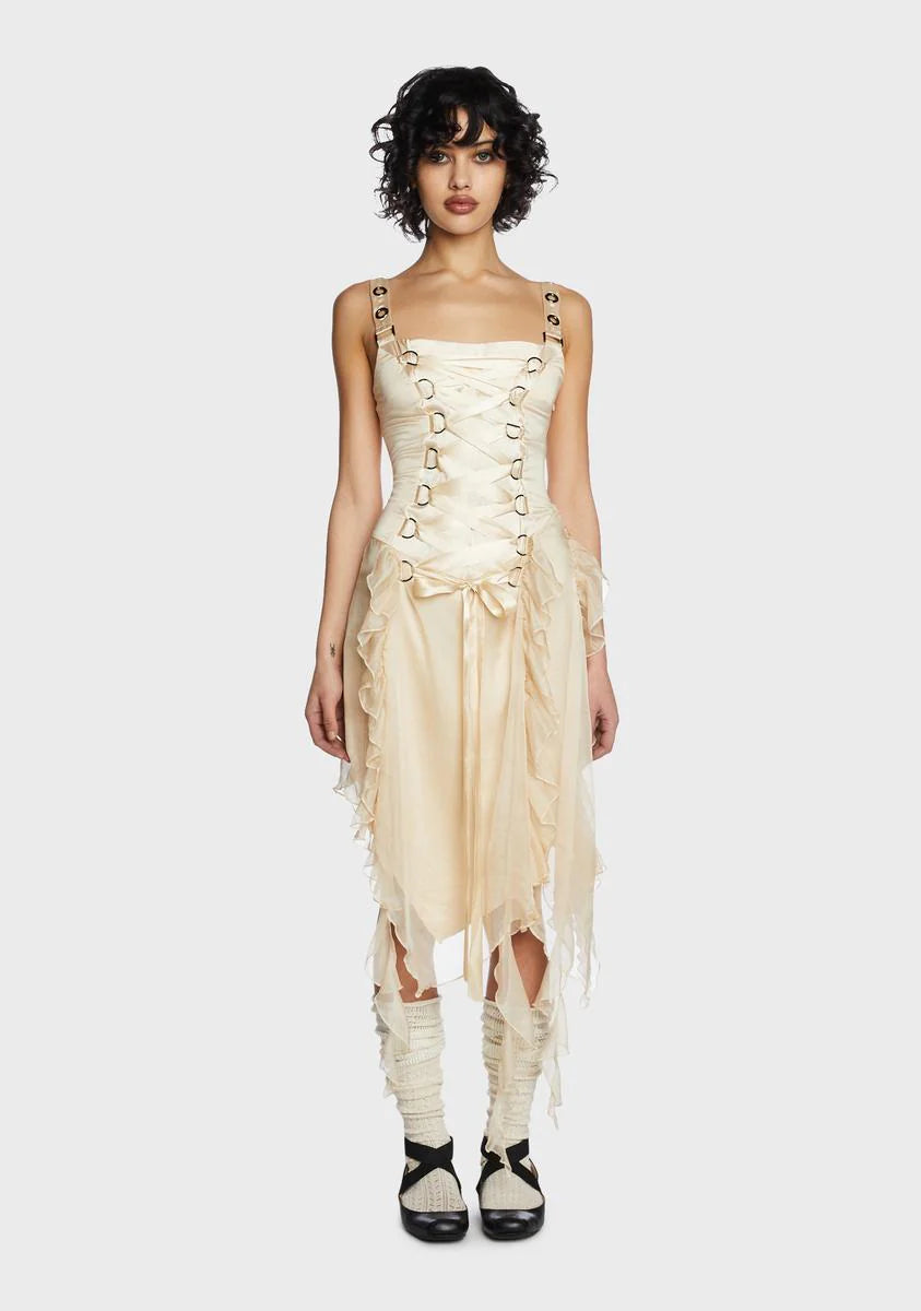 Ivory Life's No Fairytale Midi Dress