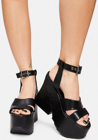 Downtown Doll Platform Heels