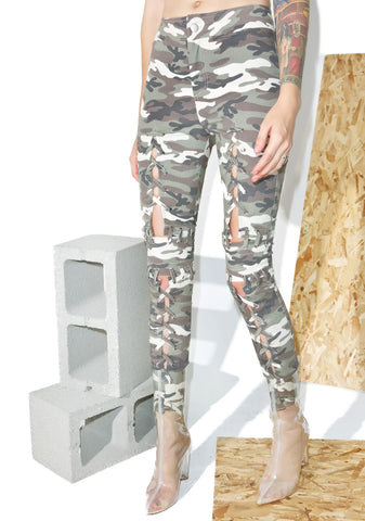 Camo Laced Pants