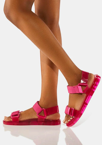 Pink Papete Sandals