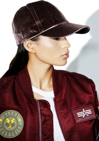 Mocha Velvet Dad Hat