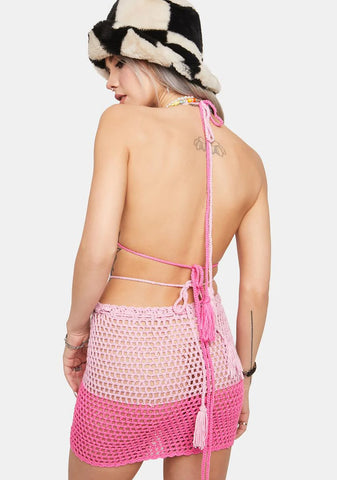 It's Up To Me Crochet Skirt Set