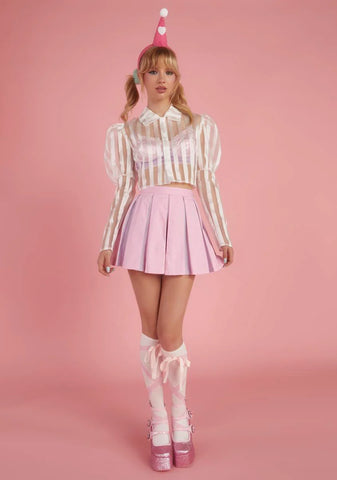 Joking Around Sheer Blouse