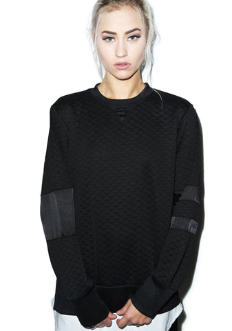 Call Me Quilted Pullover - Off White