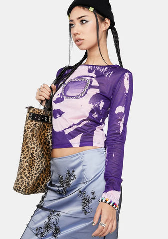 Saving Face Mesh Graphic Tee