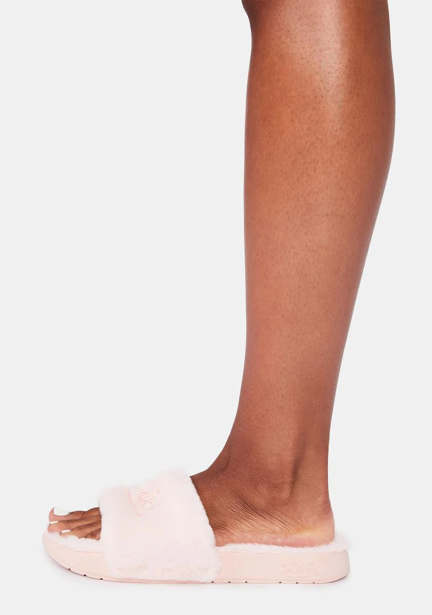 Blush Jax Fur Slides