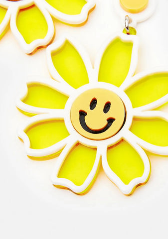 Sunny See Clearly Now Flower Drop Earrings