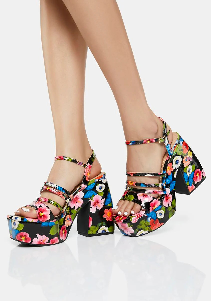 Summer Party Block Heels
