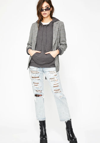 Smoke Just Wanna Laze Thermal Hoodie